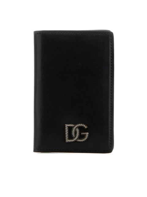 Dolce & Gabbana logo detail leather card holder