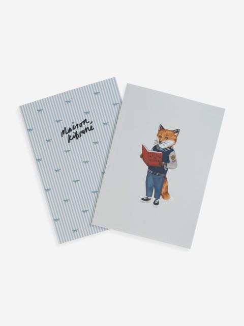 Maison Kitsuné MK x LE BON MARCHE READING FOX NOTEBOOK SET
