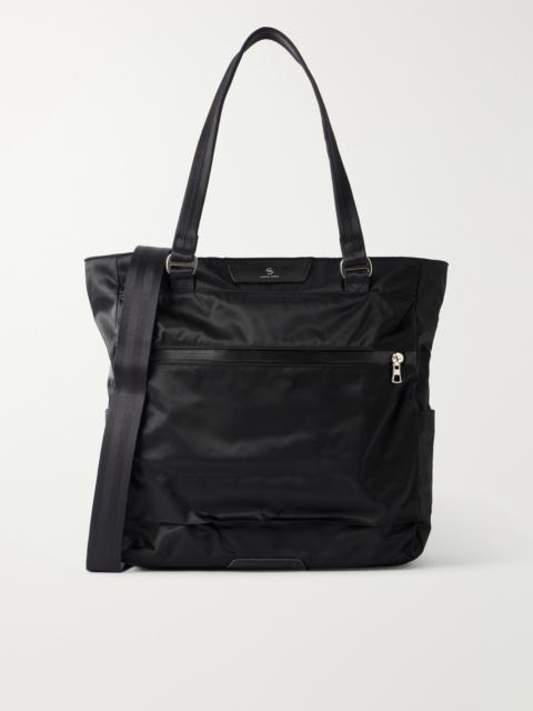 master-piece Progress 2WAY Leather-Trimmed Twill Tote Bag