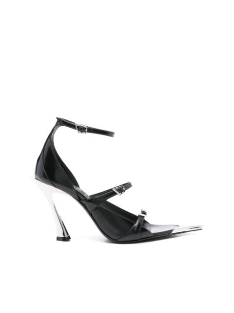 MUGLER 95mm leather sandals