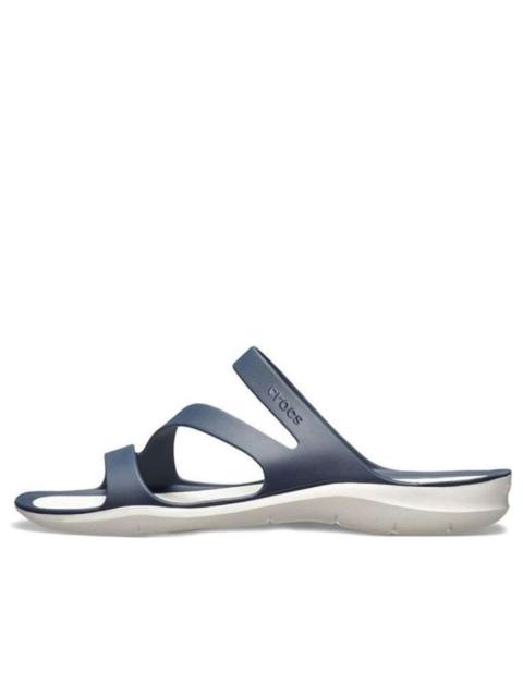 crocs (WMNS) Crocs Blue White Sandals 'Blue White' 203998-462