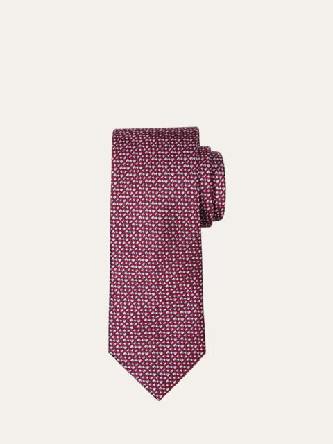 Men's Multicolor Silk Jacquard Tie