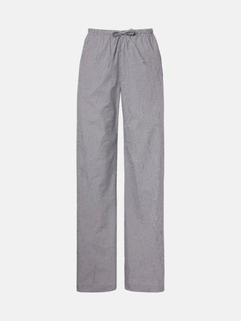 RÓHE Checked cotton-blend pajama pants