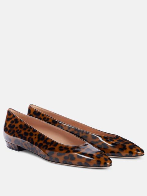 Gianvito Rossi Amelia patent leather ballet flats