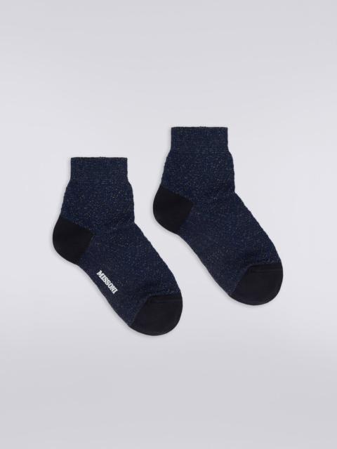 Missoni Zigzag modal short socks with lurex