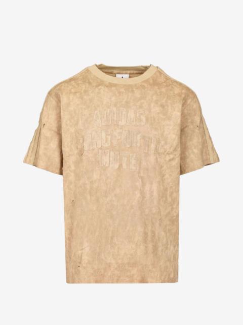 Song for the Mute x Adidas logo-appliqué distressed T-shirt