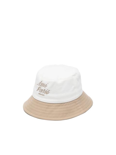 AMI Paris logo-embroidered bucket hat