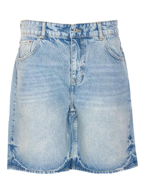 REPRESENT denim button-fastening shorts