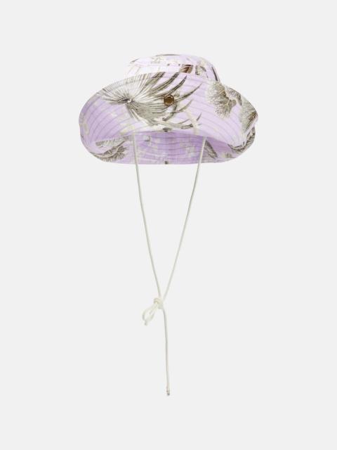 Erdem Floral canvas bucket hat