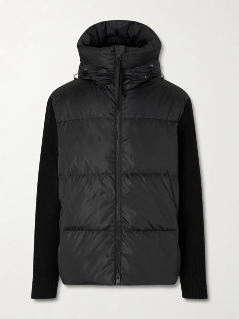 Canada Goose HyBridge® Wool and Quilted Shell Hooded Down Jacket