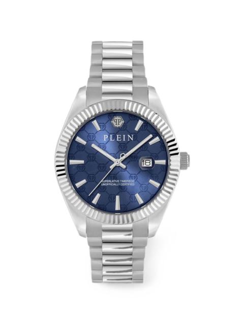 PHILIPP PLEIN Date Superlative monogram 40mm watch