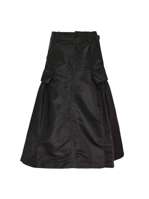 sacai Nylon Twill Cargo Skirt