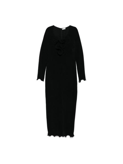 MAGDA BUTRYM floral-appliqué maxi dress