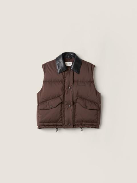 Miu Miu Technical pongé down vest