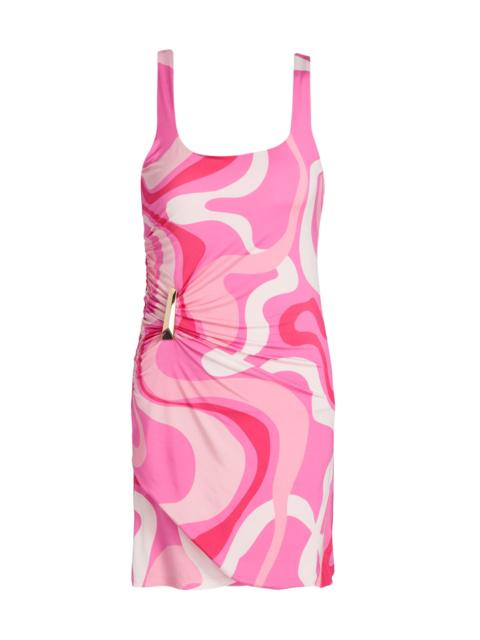 GENERATION LOVE Women's Justine Geo-Print Jersey Minidress - Wavy Geo Pink