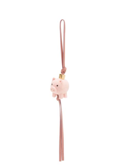 Loewe Pig charm in felt