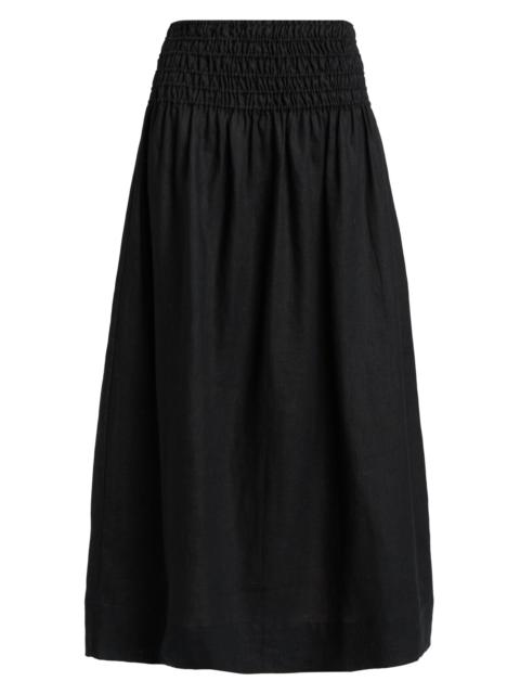 Rails Women's Alessa Linen A-Line Midi-Skirt - Black Linen