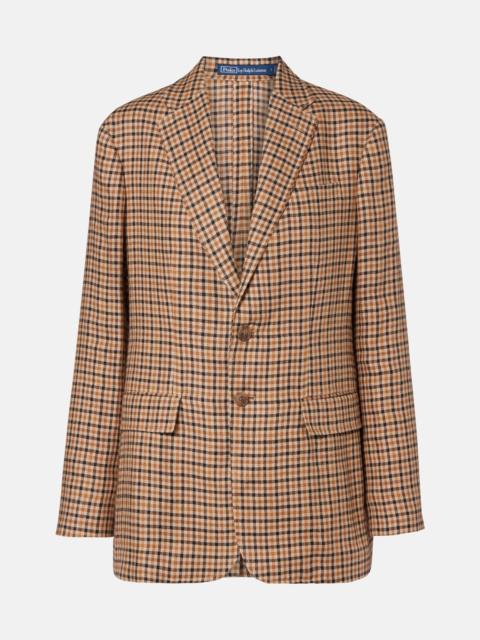 Polo Ralph Lauren Plaid linen blazer