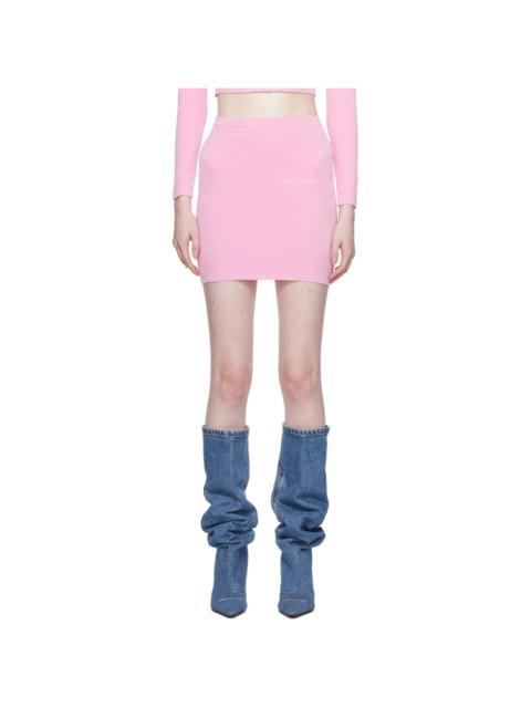 Pink Bonded Miniskirt