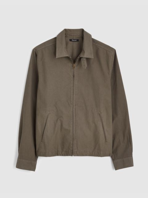 Madewell Zip Jacket in Cotton Twill