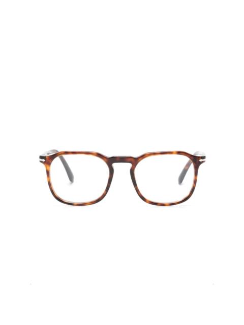 Persol tortoiseshell rectangle-frame glasses