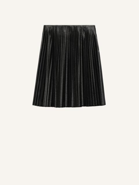 courrèges PLEATED VINYL SKIRT