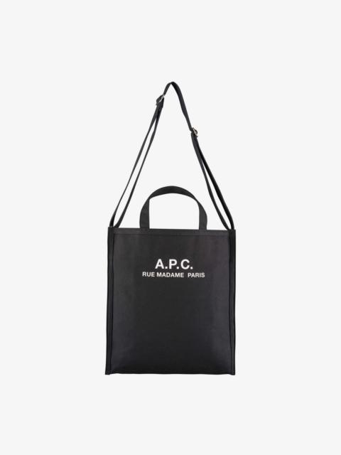 A.P.C. RECOVERY SHOPPING BAG - STONEWASHED COTTON CANVAS - A.P.C. ACCESSORIES