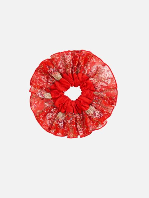 CAMILLA SCRUNCHIE WITH FRILL EDGE
