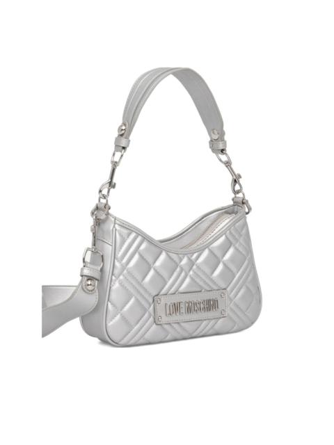Moschino logo-plaque shoulder bag