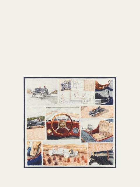Loro Piana Men's Roadster Cashmere and Silk Foulard