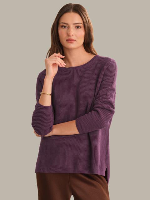 525 america Emma: Crewneck Shaker Stitch Cotton Sweater