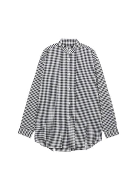 BLACK COMME des GARÇONS gingham-print cotton T-shirt