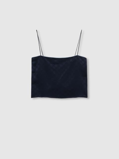 GUCCI GG satin top