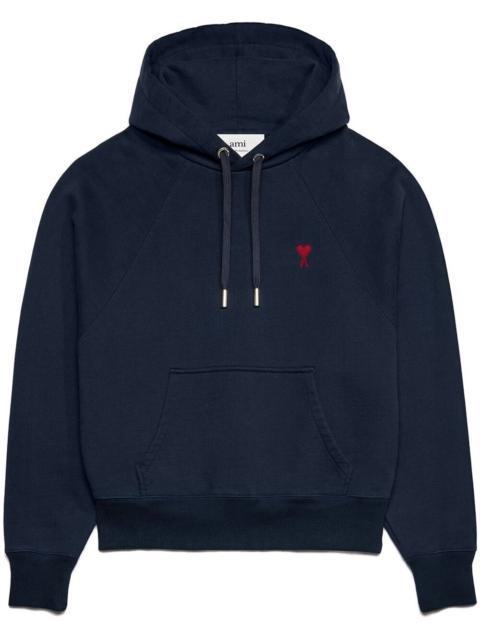 AMI Paris embroidered cotton hoodie