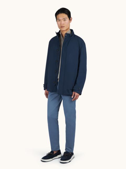 Paul & Shark TYPHOON® PLATINUM CAR COAT WITH SUEDE DETAILS