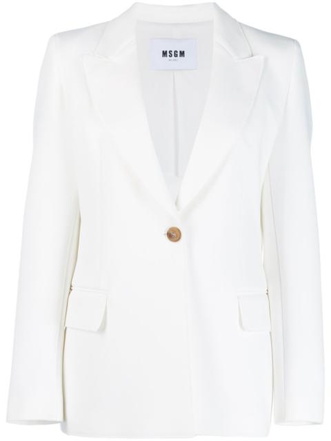 MSGM peaked lapel blazer
