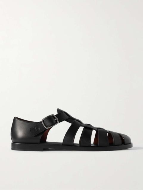 Loro Piana Maxime Walk Leather Sandals
