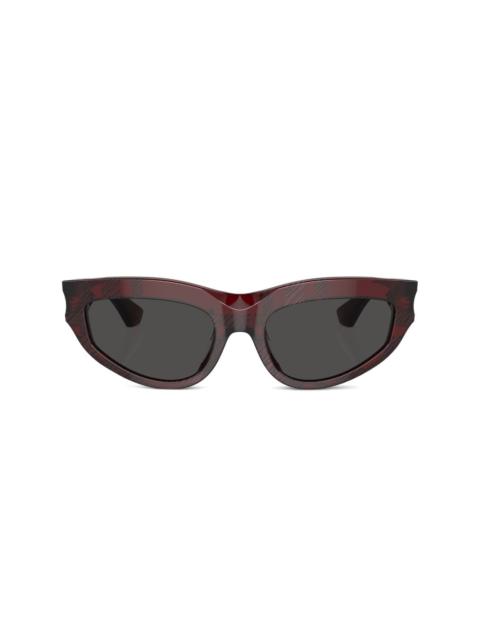 Burberry checkered cat-eye sunglasses