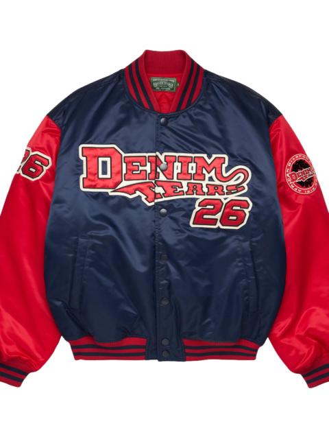 DENIM TEARS Dt Baseball Varsity Jacket "Navy" DT877