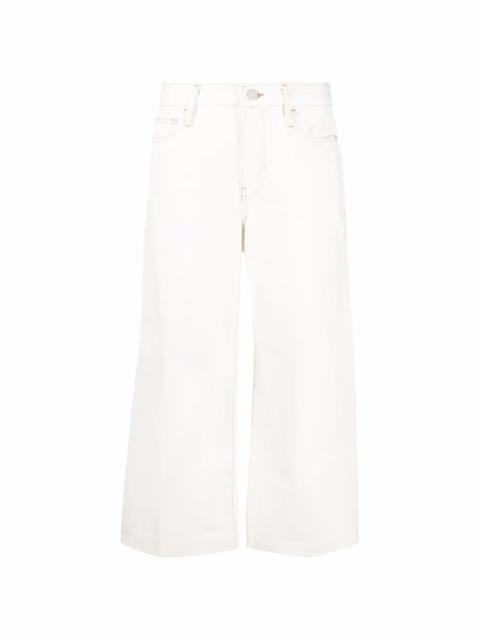 Le Italian wide-leg cropped jeans