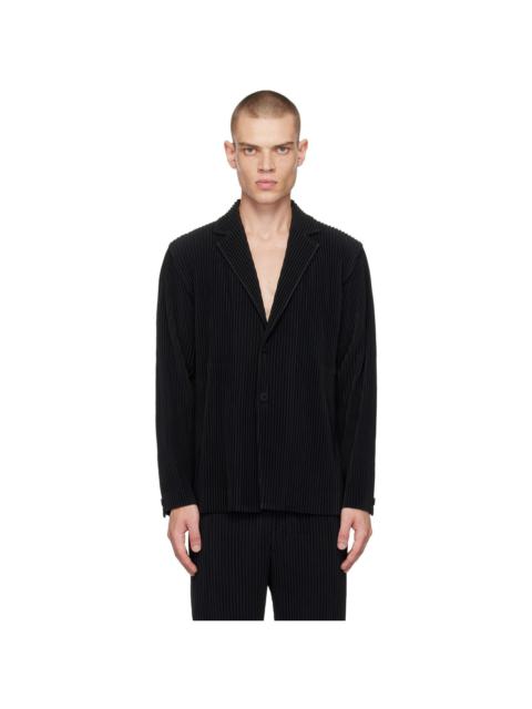 Black Tailored Pleats 1 Blazer
