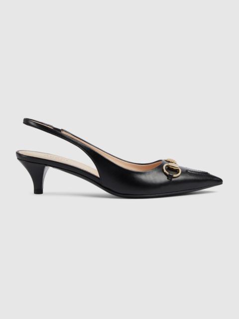 GUCCI Women's Horsebit slingback pump