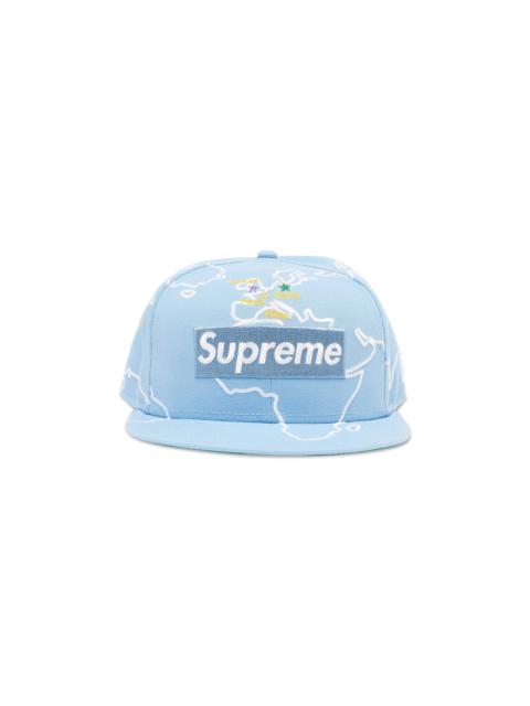 Supreme Supreme Worldwide Box Logo New Era 'Light Blue'