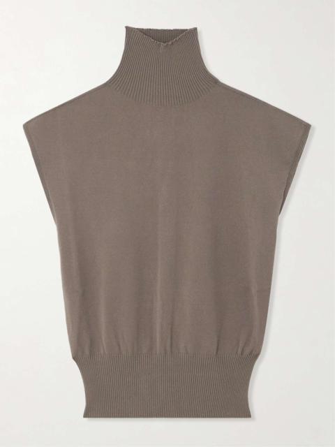 Knitted turtleneck top