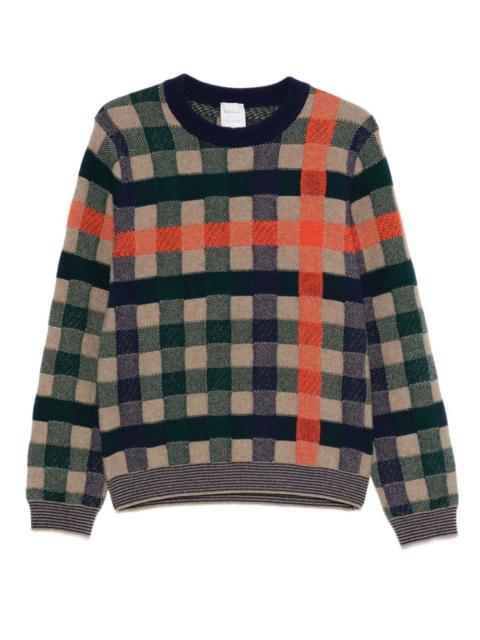 Paul Smith check-pattern crew-neck sweater
