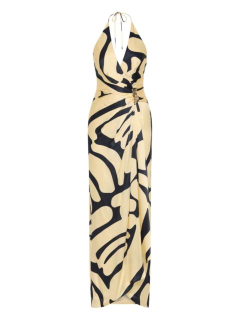 REBECCA VALLANCE Dune V-neck embellished maxi dress
