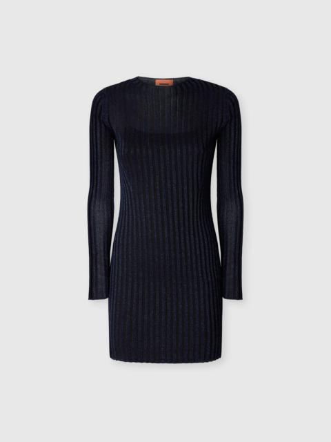 Missoni Ribbed viscose lamé mini dress