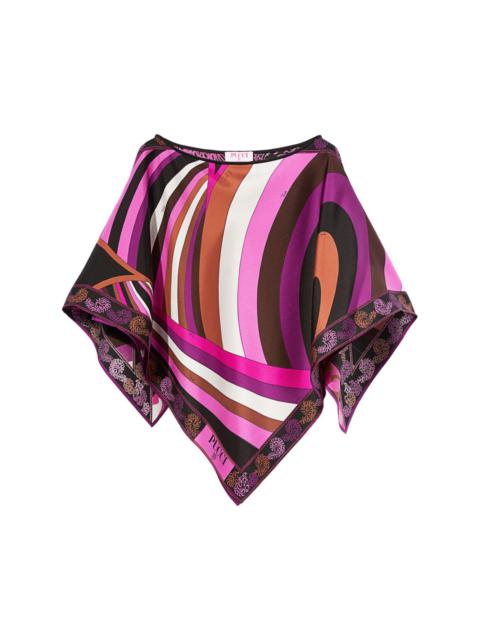 Iride Struzzo-print kaftan top