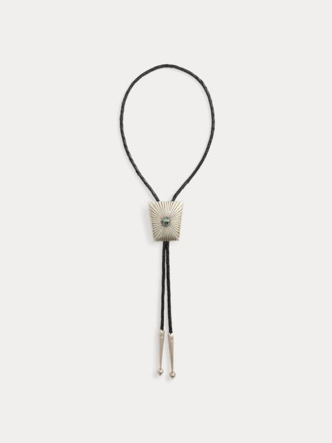 RRL by Ralph Lauren Turquoise & Leather Bolo Tie