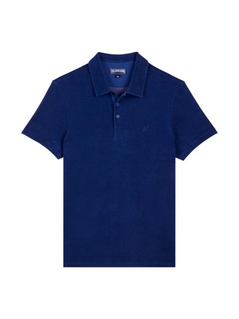 Men Organic Cotton Terry Polo Solid